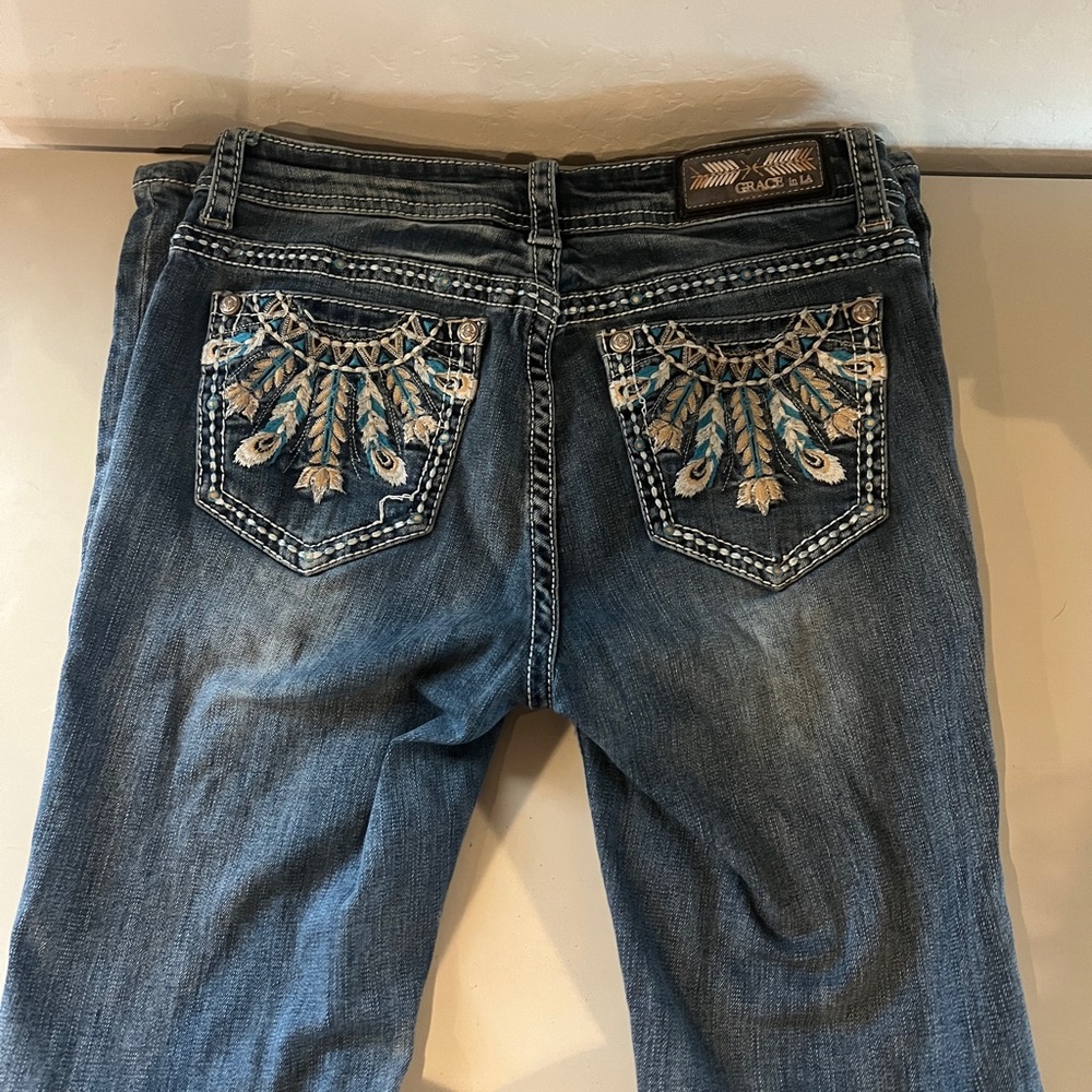 Grace in LA Blue Boot Cut Jeans